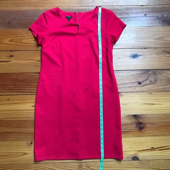 Talbots Red Sheath Dress, EUC, 4P - Picture 9 of 15